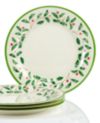 Lenox Holiday 4-piece Melamine Dinner Plate Set