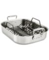 All-Clad 13  x 16  Stainless Steel Roaster & Rack