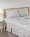 TRUE North by Sleep Philosophy Novelty Printed Cotton Flannel 4-Pc. Sheet Set, King