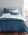 Oake Solid Reversible Cotton Tencel 3-Pc. Duvet Cover Set, Full/Queen, Created for Macy's