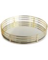 Jay Imports Circle Mirrored Tray