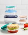 Pyrex® Simply Store® 12-piece Glass Storage Set with Assorted Color Lids