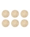 Woven Paper Round Placemat, Set of 6
