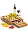 Bambusi Cheese Board Cutlery Set with Slide-Out Drawer