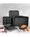 Granite Stone Diamond StackMasater 6-Piece Mineral and Diamond Infused Nonstick Space Saving Stackable Bakeware Set