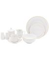 Godinger 65-PC Dinnerware Set plus a hostess set, Service for 12