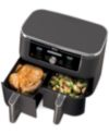 Ninja Foodi® DZ401 6-in-1 10-qt. XL 2-Basket Air Fryer with DualZone™ Technology- Air Fry, Broil, Roast, Dehydrate, Reheat and Bake, Family Sized