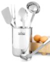 All-Clad Stainless Steel 6 Piece Kitchen Utensil Crock Set