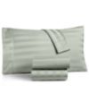 Charter Club Damask 1.5  Stripe 550 Thread Count 100% Cotton 4-Pc. Sheet Set, Queen, Created for Macy's