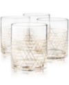 Hotel Collection Gold Decal Double Old-Fashioned Glasses, Set of 4, Created for Macy's
