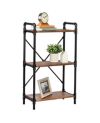 Honey Can Do 3-Tier Industrial Black Bookshelf