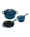 Le Creuset Five Piece Enameled Cast Iron Cookware Set
