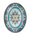 Euro Ceramica Zanzibar Ceramic Artisan Design 16  Oval Serving Platter