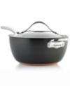 Anolon Nouvelle Hard-Anodized Copper 5.5 Qt. Covered Saucier