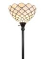 Amora Lighting Tiffany Style Floor Torchiere Lamp