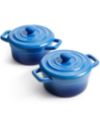 CLOSEOUT! Martha Stewart Collection 10-Oz. Stoneware Cocottes, Set of 2, Created for Macy's