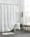 DKNY Chenille Stripe Shower Curtain, 72  x 72