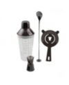 Thirstystone by Cambridge 15 Oz Recipe Shaker Mixology Set, 4 Pieces