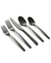 Cambridge Silversmiths Beacon Black Satin 20-Piece Flatware Set, Service for 4