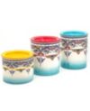 Euro Ceramica Zanzibar 3 Piece Canister Set