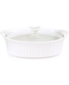 Corningware® French White  2.5-Qt. Oval Casserole with Glass Cover