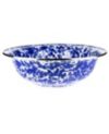 Golden Rabbit Cobalt Swirl Enamelware Collection 4 Quart Serving Bowl