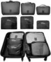 Miami CarryOn Set of 6 Neon Packing Cubes, Traveler's Luggage Organizer