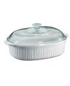Corningware® French White 4-Qt. Oval Casserole with Glass Lid