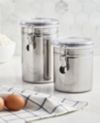 Martha Stewart Essentials Set of 2 Food Storage Canisters, Created for Macy's