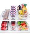 Sorbus 6 Piece Refrigerator and Freezer Organizer Bins
