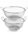 Martha Stewart Collection Set of 2 Mesh Colanders, Created for Macy's
