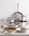 All-Clad D5 Brushed Stainless Steel Cookware Set, 10 Piece Set